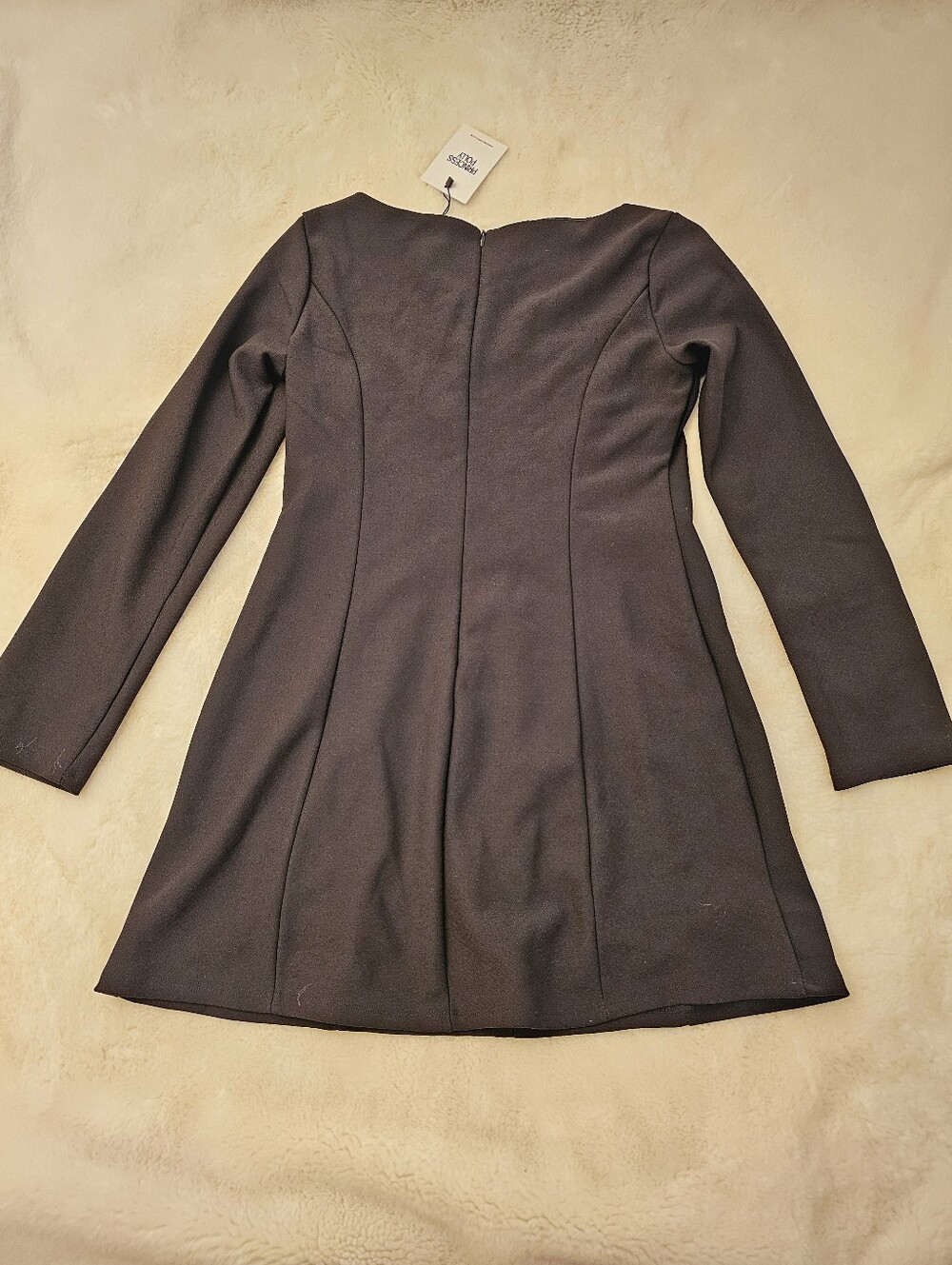 New Princess Polly Lunara Long Sleeve Mini Dress Size 12 - Picture 12 of 13
